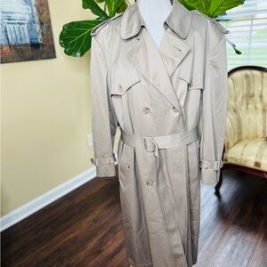 Men’s London Fog Beige Trench Coat 46R